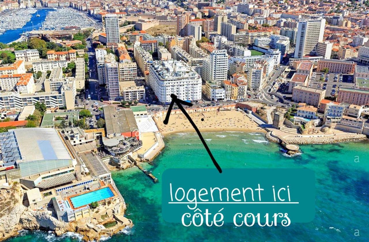 Studio Design Plage Des Catalans Marseilles Buitenkant foto
